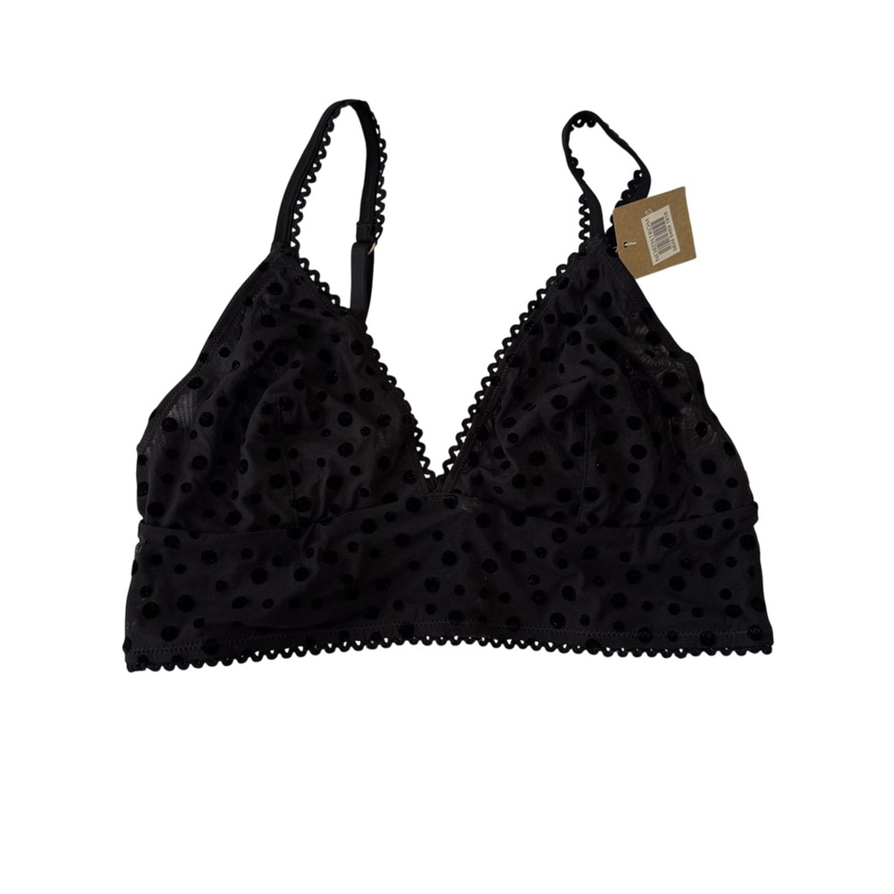 Black Polka Dot Bralette